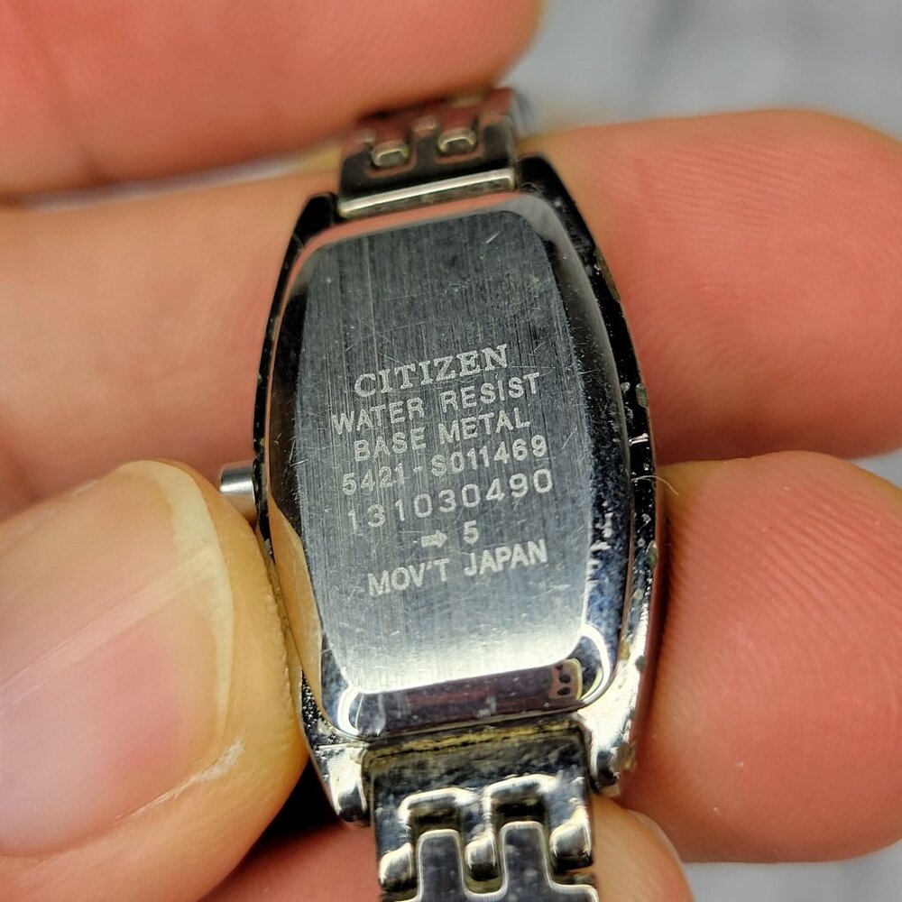 Vintage Citizen Ladies Watch Quartz Crystals 5421-S011469 New Battery Rare - Picture 3 of 10
